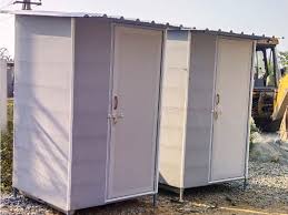 White uPVC toilet cabins