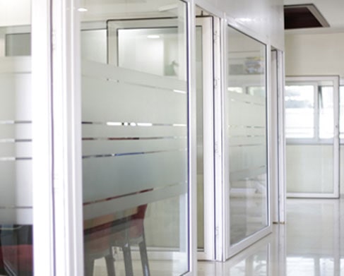 uPVC partition for office spaces